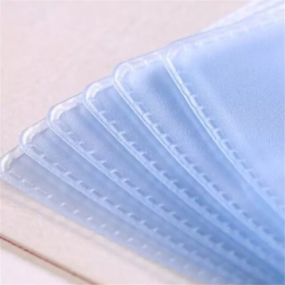 Brown Vegan Leather Snap Closure Card Holder - Picture 3 of 3